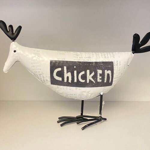 Baden Huhn Chicken schwarz weiß